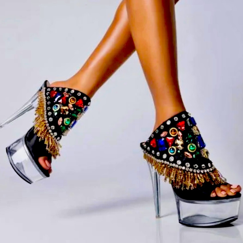 AZALEA WANG Put It On Me Chunky Sandal In Mule